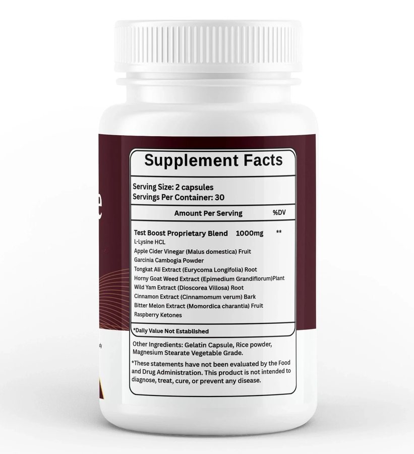 GlycoMode Supplement Facts panel on the back of the bottle